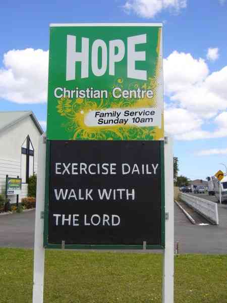 "EXERCISE DAILY  WALK WITH GOD"