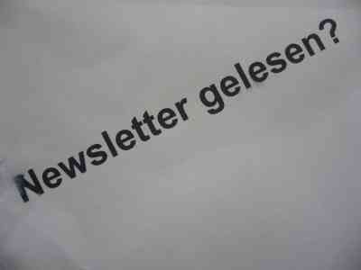 "Newsletter gelesen?"