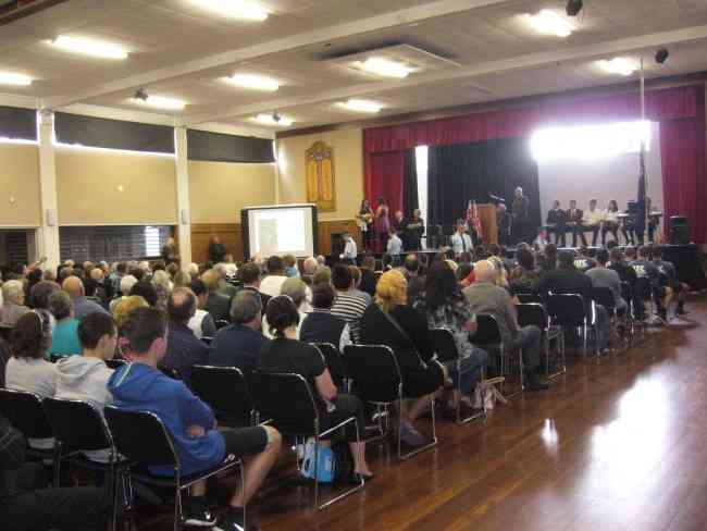 Anzac Day service in Kaitaia