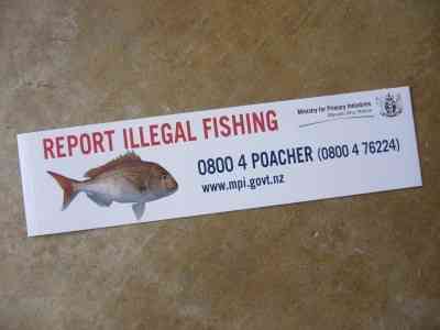 "REPORT ILLEGAL FISHING"