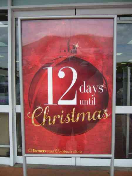 "...days to Chrstmas"