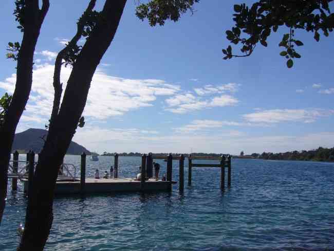 Fishing from the Wharf in Pukenui