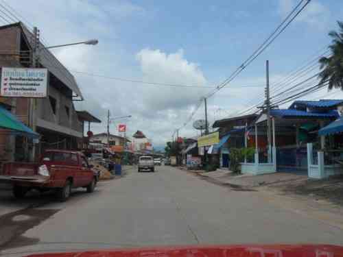 Main Street in Ban Tak, where we preached the Gospel